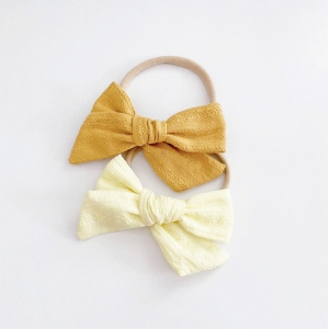 Baby Headband Bow Seamless 2pcs (BHB8603)