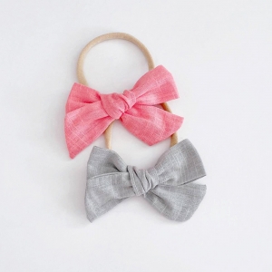 Baby Headband Bow Seamless 2pcs (BHB8604)